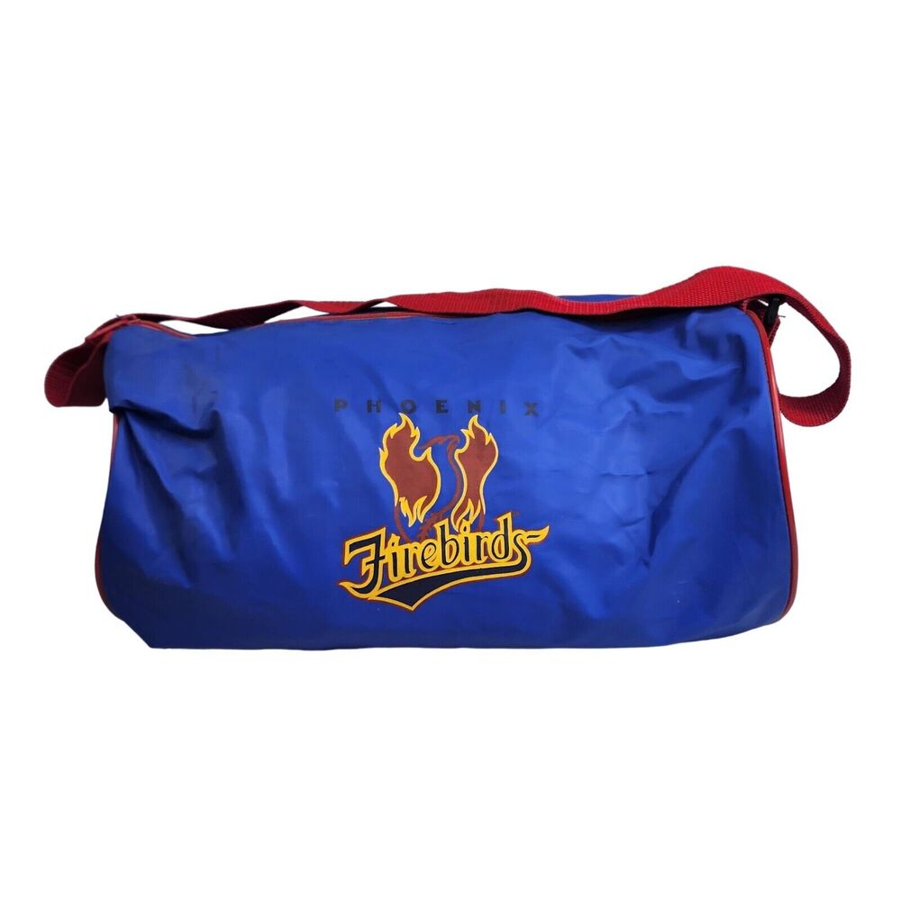 Vintage Phoenix Firebirds Duffel Bag Blue w/Red Trim Minorโ League Baseball SGA